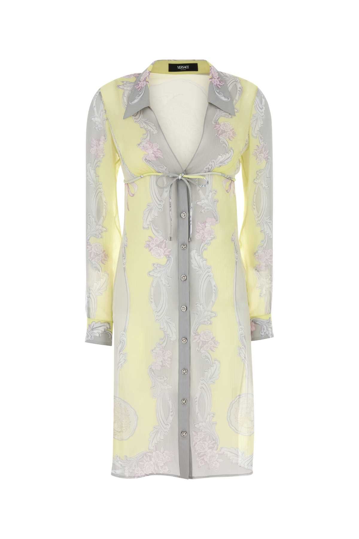 ワンピース VERSACE Printed Stretch Crepe One-Shoulder Dress Versace Printed Stretch Crepe One-Shoulder Dress | Lyst
