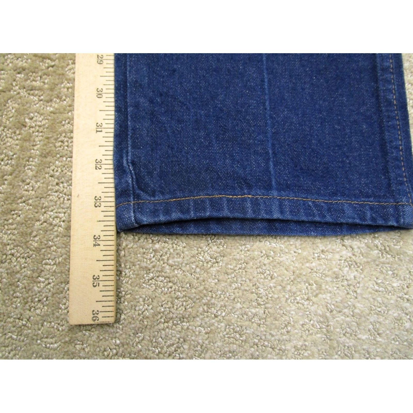 Wrangler Wrangler Jeans Men 33x34 Blue Cowboy Cut Slim Fit Western Jeans Dark Wash Denim Wrangler Cowboy Cut 936 Men Jeans Size US 33 - 7 Thumbnail