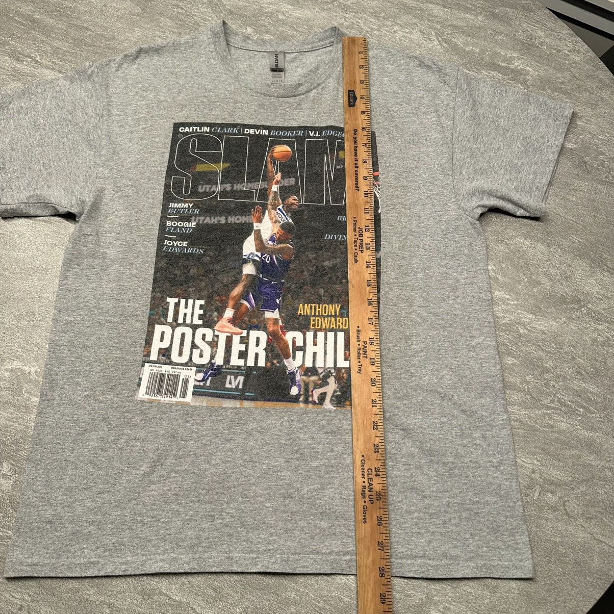 NBA Anthony Edwards Caitlin Clark SLAM Magazine Shirt Basketball Size US L / EU 52-54 / 3 - 6 Thumbnail