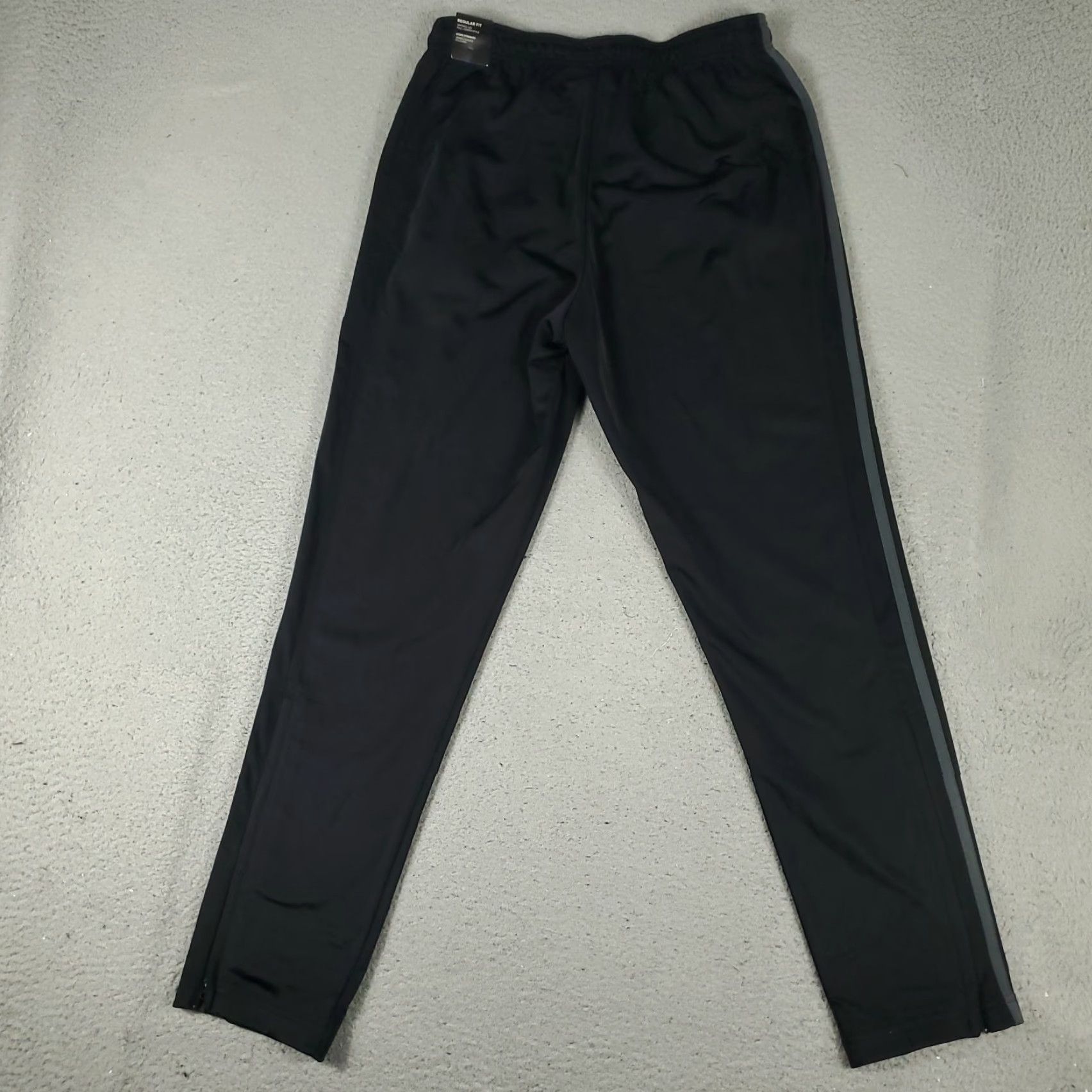 Adidas Adidas Pants Mens Medium Black Trico Ankle Zip Tapered Sweatpants Joggers Athletic Regular Fit Size US 31 - 7 Thumbnail
