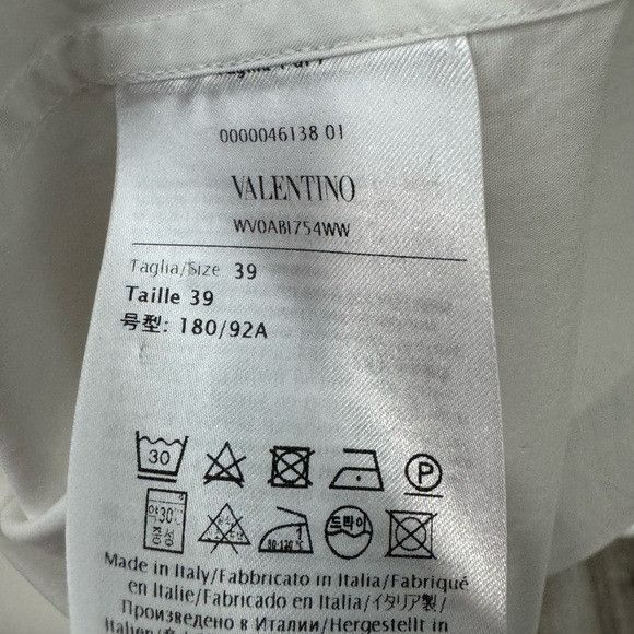 Valentino Valentino Button-Down Shirt White Men’s Size 39/15.5 Size US M / EU 48-50 / 2 - 4 Thumbnail