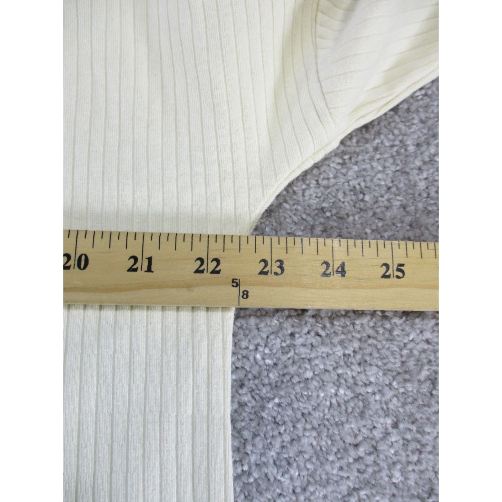 Banana Republic Banana Republic Sweater Womens XS Petite Ivory Cotton Pullover Long Sleeve Round Neck Knit Vintage? (no) Size XS / US 0-2 / IT 36-38 - 7 Thumbnail