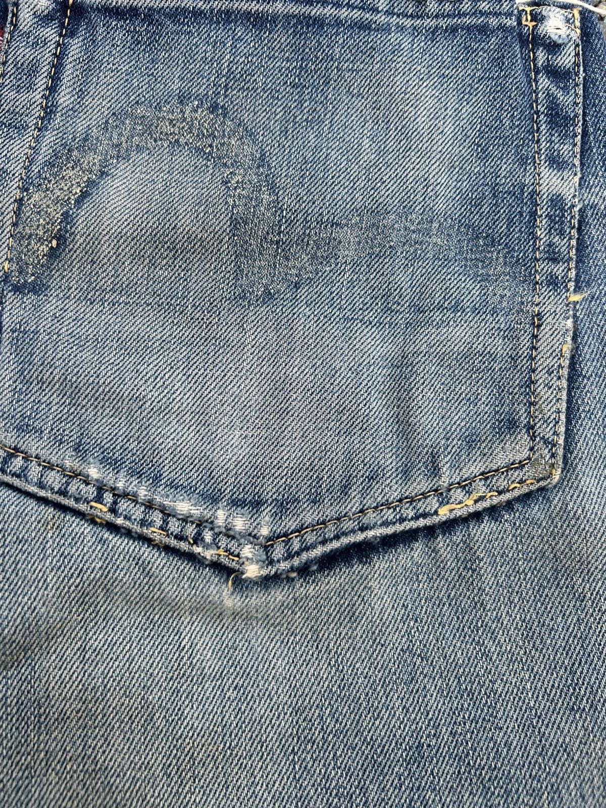 Kapital Thrashed Vintage Evisu Selvedge Denim Jeans Size US 28 / EU 44 - 17 Thumbnail