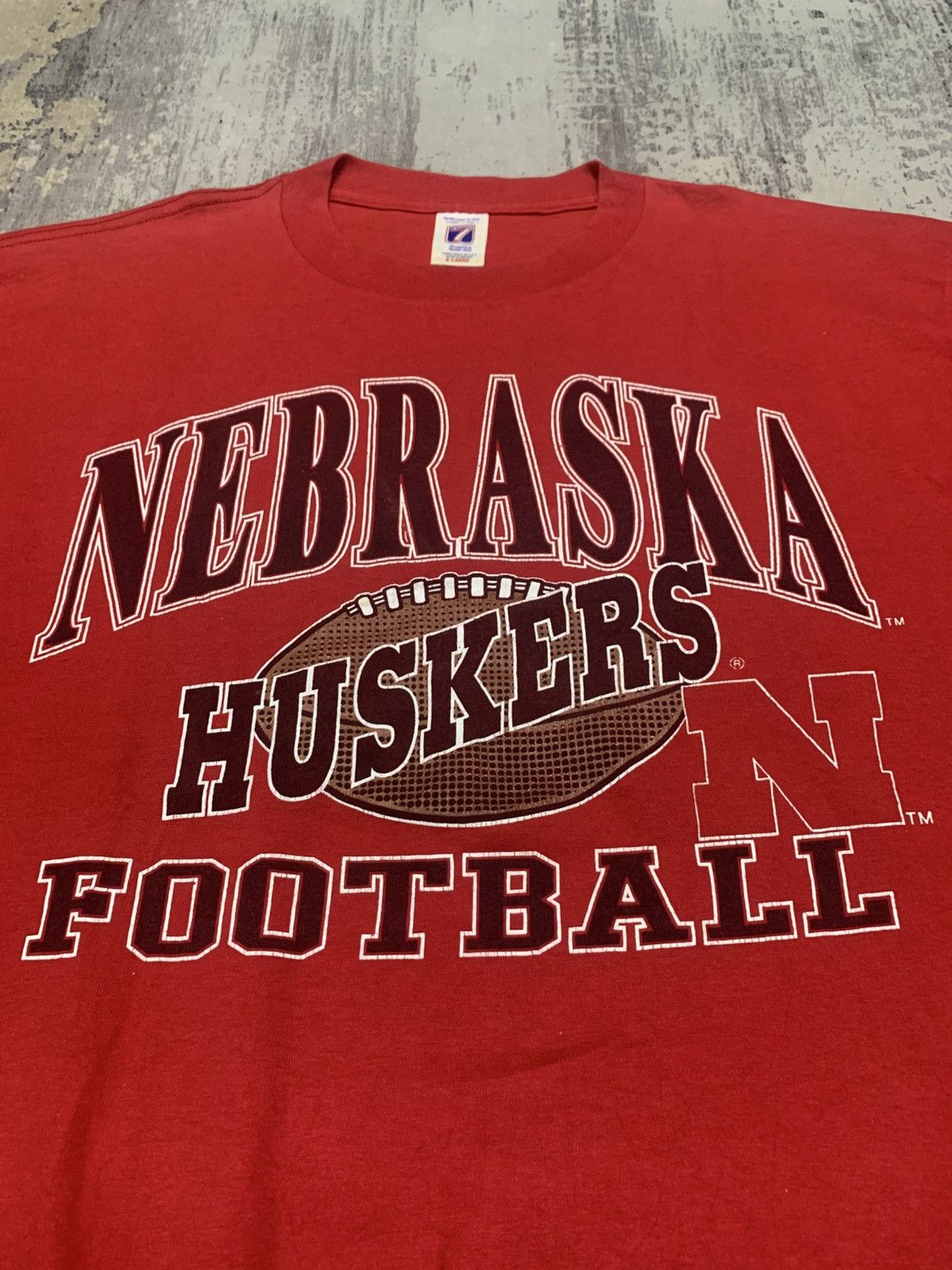 Logo 7 Vintage 90s Nebraska Huskers T-Shirt Size US XL / EU 56 / 4 - 2 Thumbnail