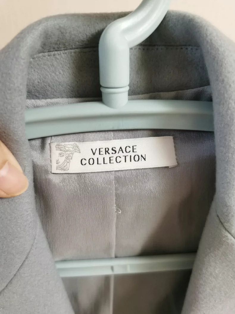 Versace Versace Tweed woolen coat trench coat Size US M / EU 48-50 / 2 - 2 Thumbnail