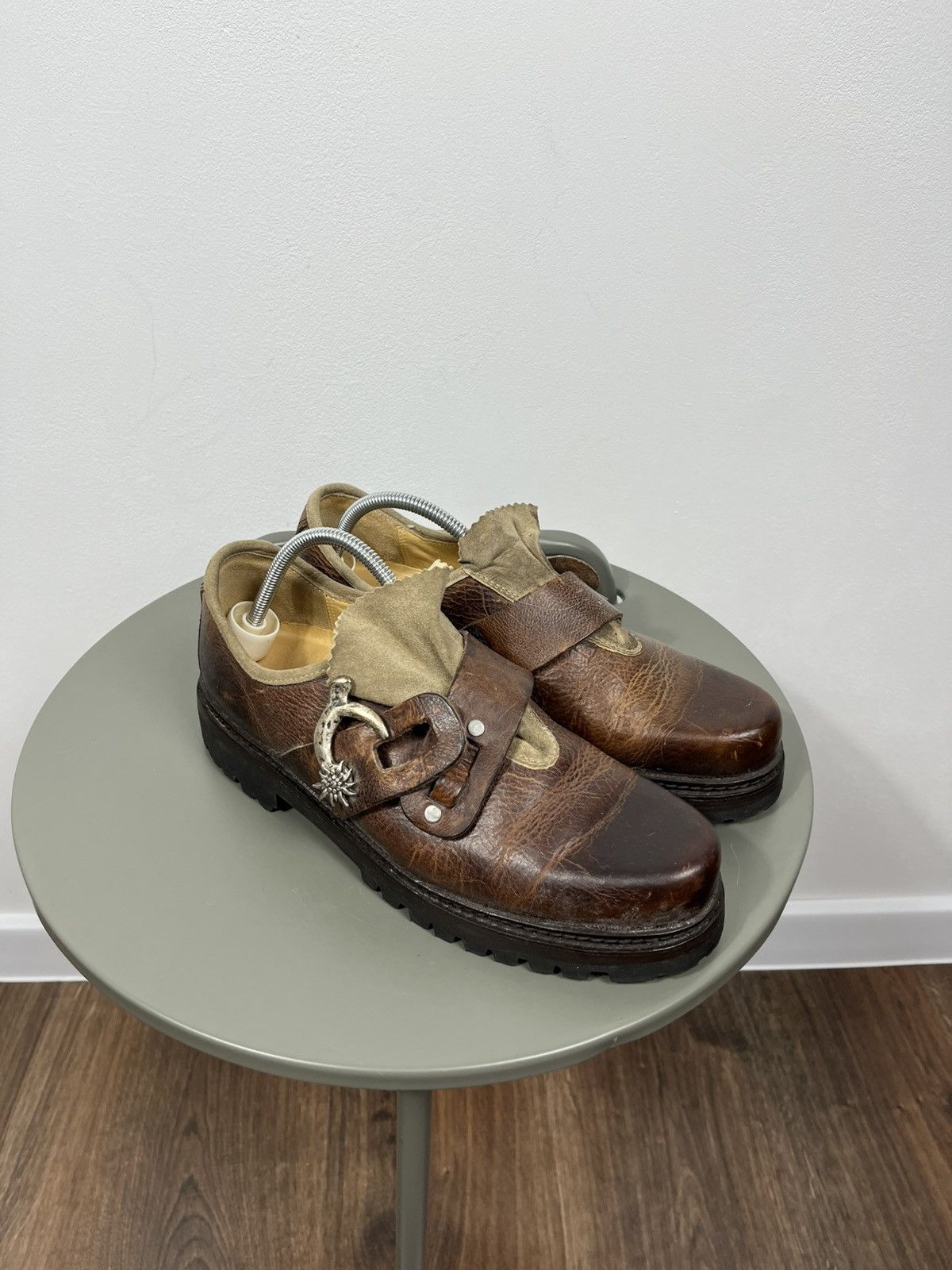 Other Brown Leather Buckle Traditional Shoes EU 39 Size US 8 / IT 38 - 1 Thumbnail
