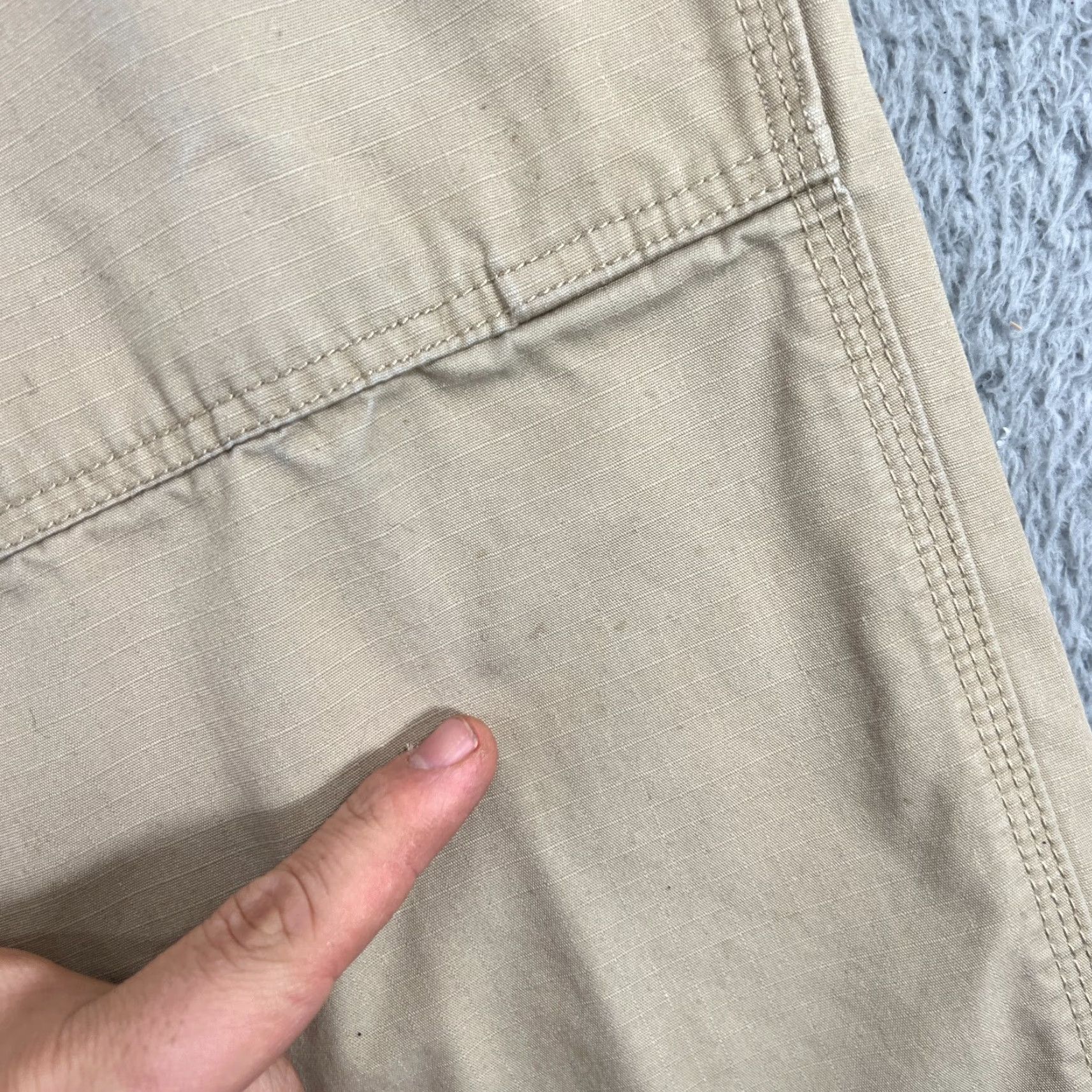 Vintage 5.11 Tactical Mens XL Cargo Pants Beige Ripstop TDU Canvas HOLE IN POCKET Size US 36 / EU 52 - 4 Thumbnail