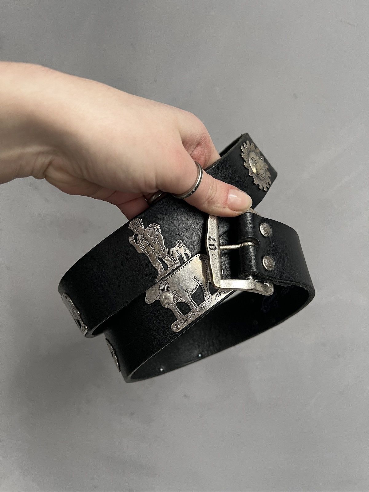 Hysteric Glamour Hysteric glamour style Etro leather avant garde belt y2k Size ONE SIZE - 1 Thumbnail