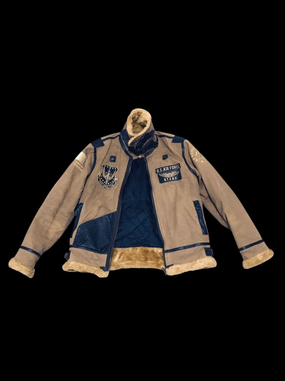 Vintage Avirex Flight Jacket with Patches