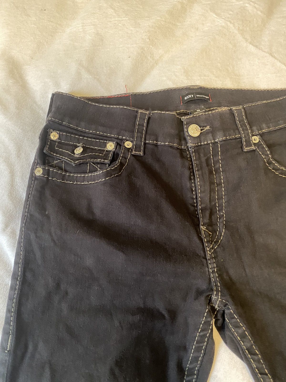 True Religion Ricky Big T relaxed straight jeans Size US 36 / EU 52 - 4 Thumbnail