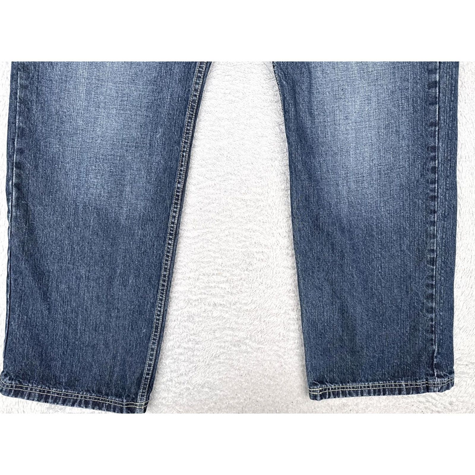 Phat Farm Phat Farm Jeans Mens 36x33 Blue Denim Eagle Graphic Back Pocket Streetwear Jeans Size US 36 / EU 52 - 3 Thumbnail