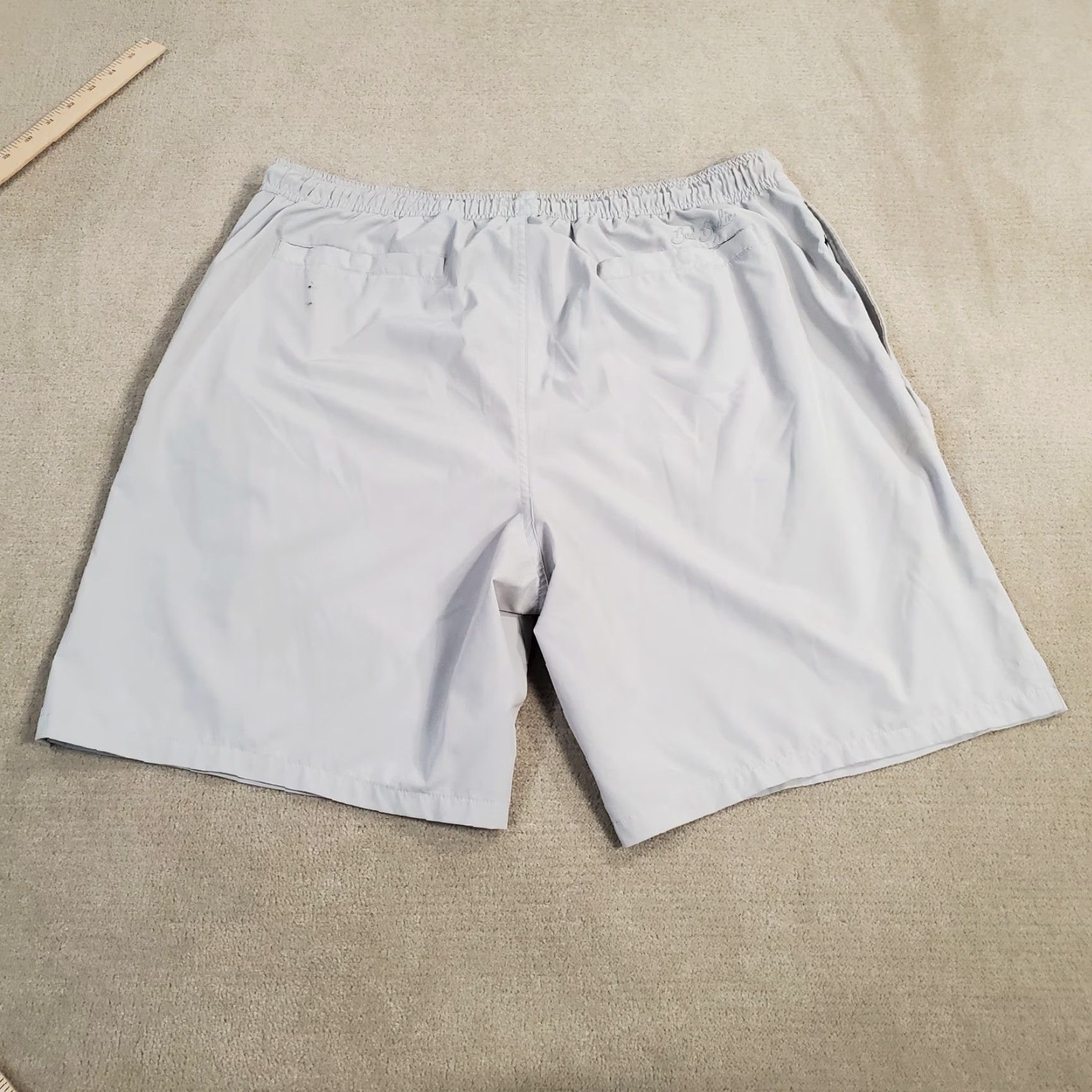 Vintage Bad Birdie Shorts Mens 2XL Gray Performance Stretch Drawstring Training Gym Shorts Size US 39 - 7 Thumbnail
