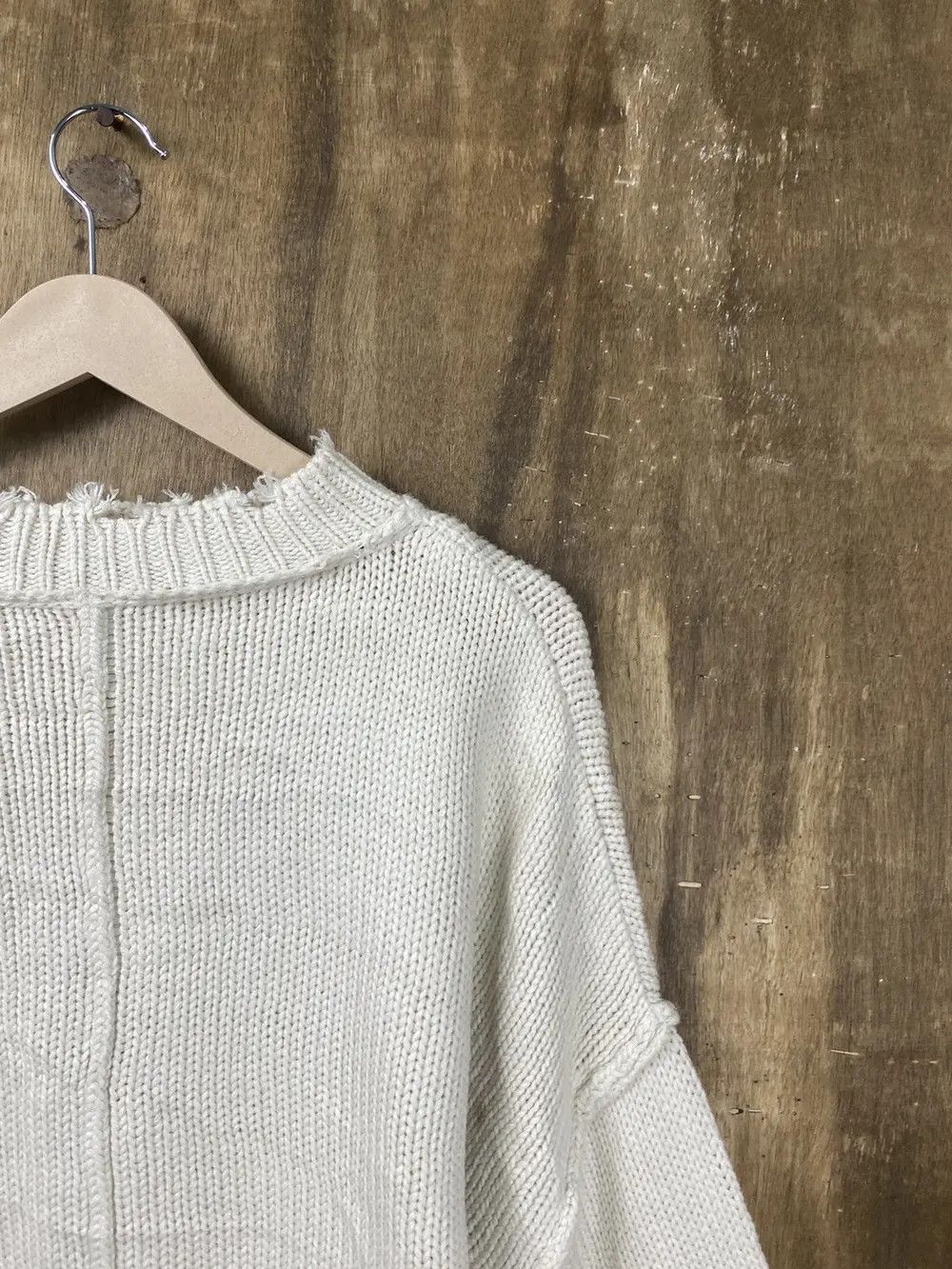 Homespun Knitwear DL Archives distressed ripped sweatshirt Knitwear #Z114 Size US M / EU 48-50 / 2 - 16 Thumbnail