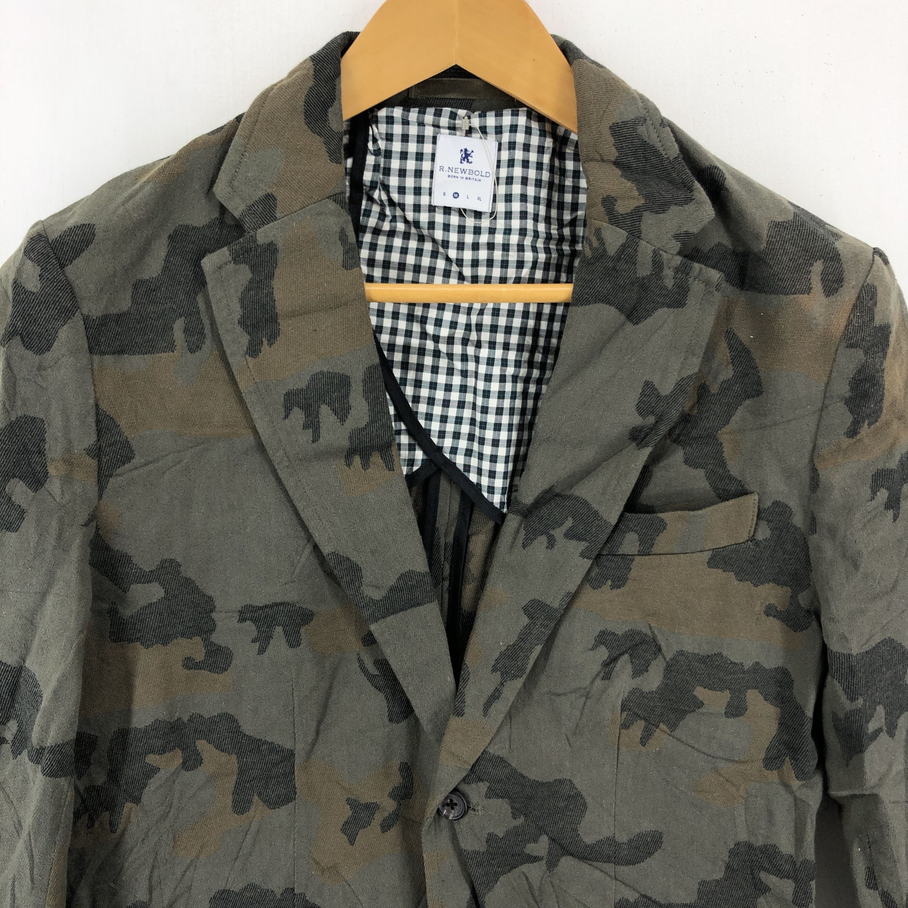 R.Newbold R. NEWBOLD Camouflage Casual Jacket #2024-69 Size US S / EU 44-46 / 1 - 2 Thumbnail