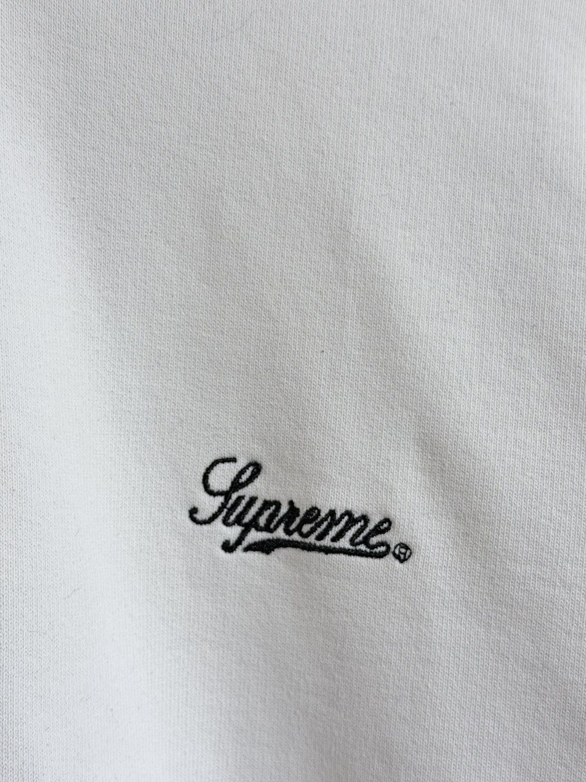 Supreme Supreme Piping Script Logo Hoodie Off White Pink M Size US M / EU 48-50 / 2 - 11 Thumbnail