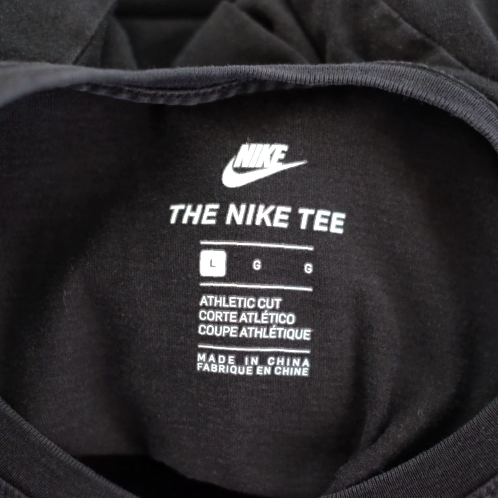 Nike Nike Tee Long Sleeve Shirt Mens L Black Logo 100% Cotton Regular Crew Neck Lightweight Fall Winter Spring Size US L / EU 52-54 / 3 - 7 Thumbnail