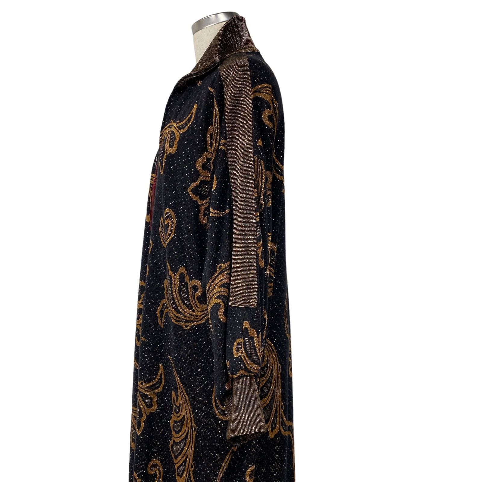 Vintage Vintage David Brown Womens Size M Black Gold House Dress Size M / US 6-8 / IT 42-44 - 7 Thumbnail