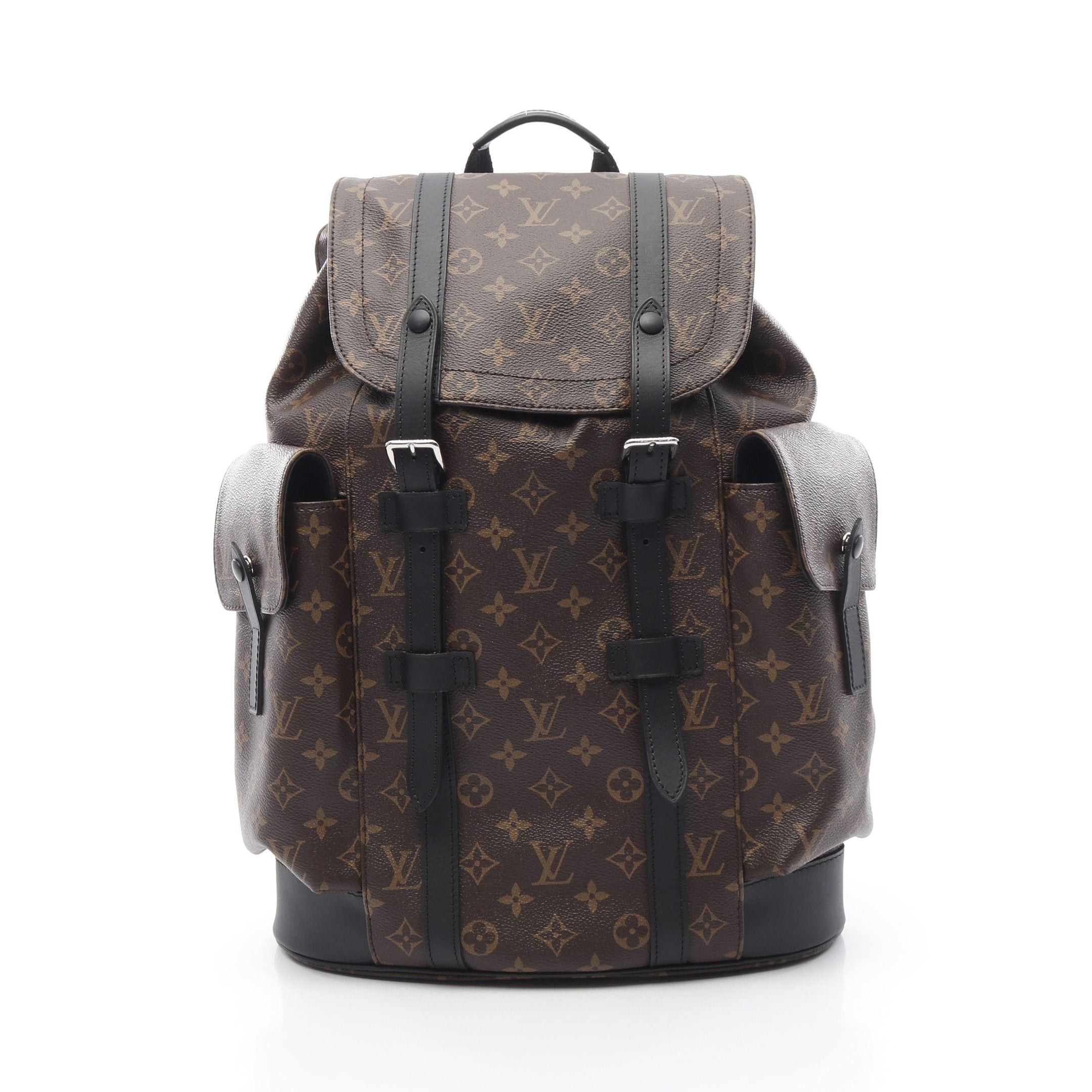 Louis Vuitton Louis Vuitton Christopher Mm Monogram Macassar Backpack Rucksack Leather Brown Black Size ONE SIZE - 1 Thumbnail