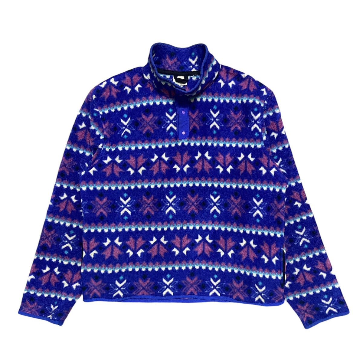 L.L. Bean × Vintage Vintage LL.Bean Native Snapbutton Fleece Sweatshirt Size US M / EU 48-50 / 2 - 1 Thumbnail