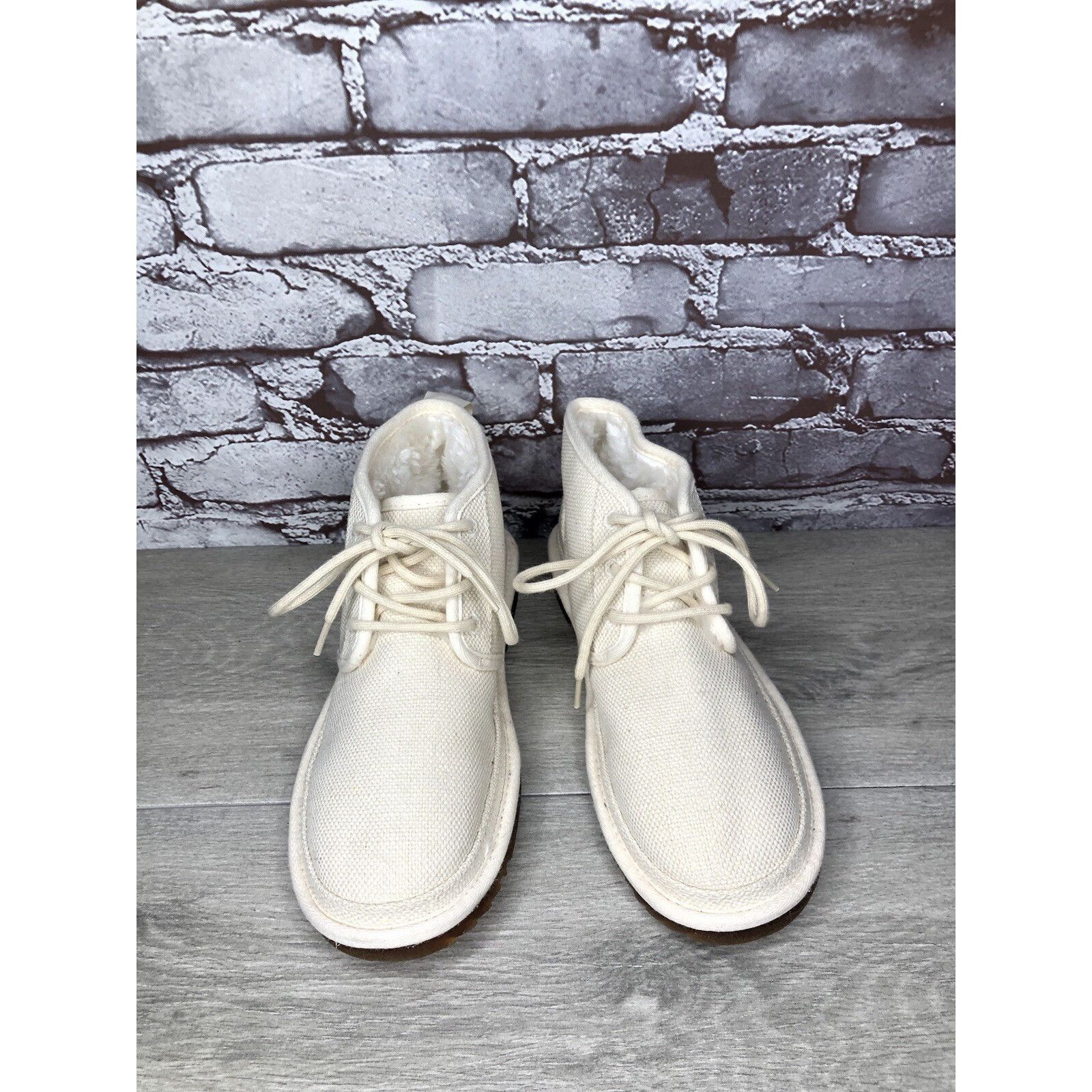 Ugg UGG Neumel Natural White Ankle Lace Up Chukka Boots Men’s Sz Size US 7 / EU 40 - 2 Thumbnail