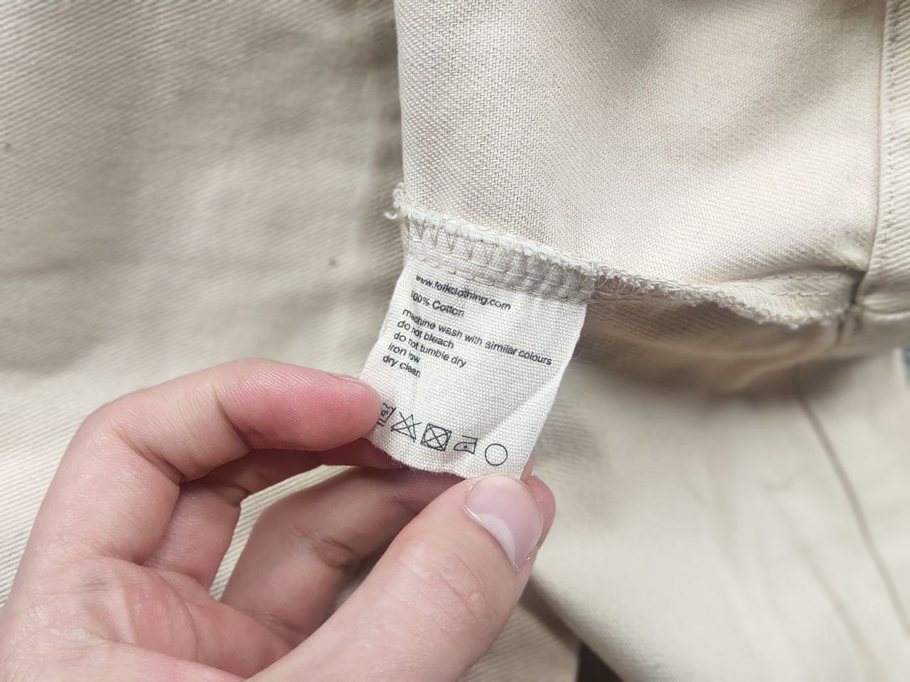Folk Folk Vintage Minimalist canvas Chote Work Casual Jacket Size US L / EU 52-54 / 3 - 11 Thumbnail