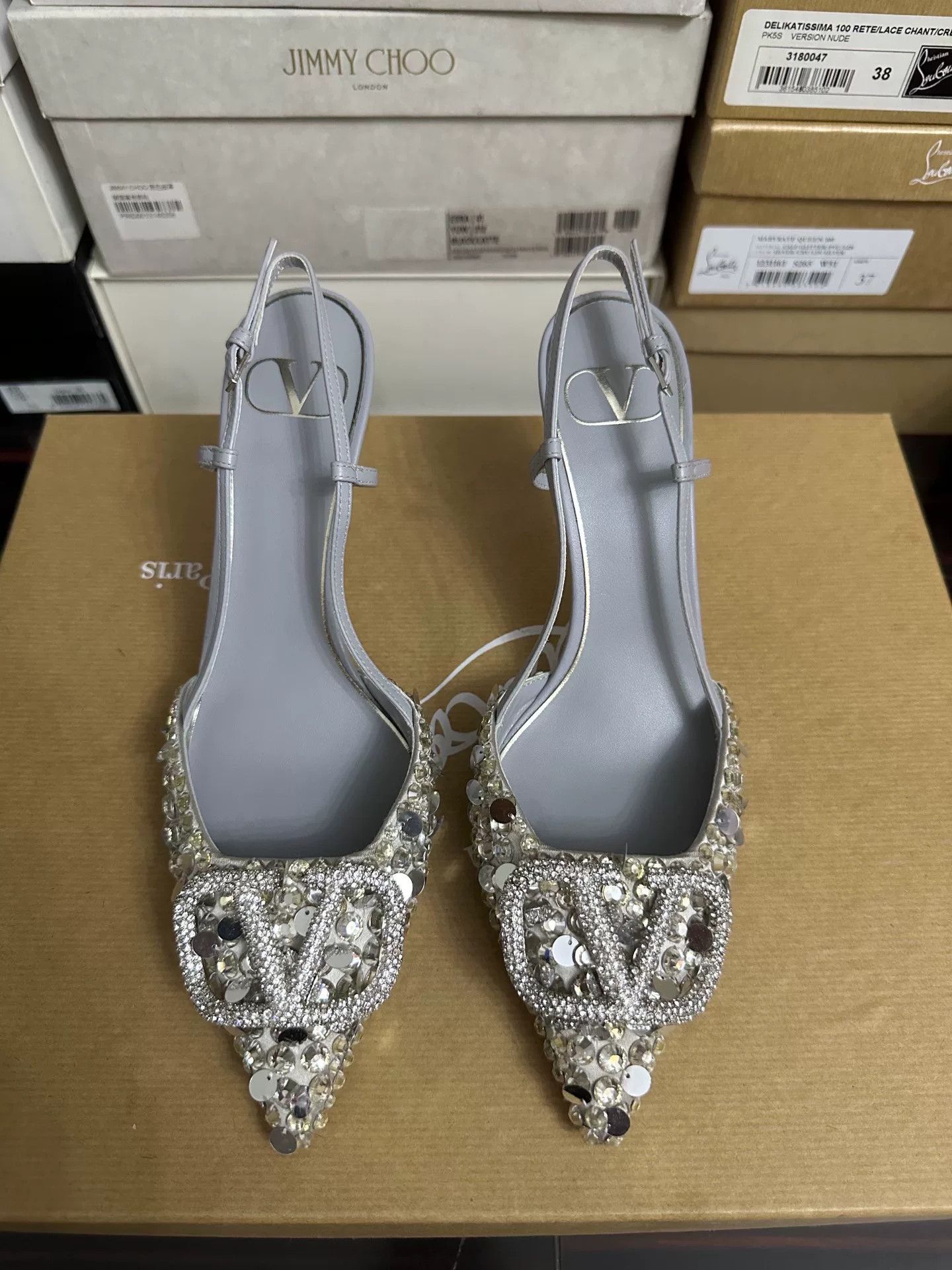 Valentino Valentino Rhinestone High Heels Size 37 Size US 6 / IT 36 - 1 Thumbnail