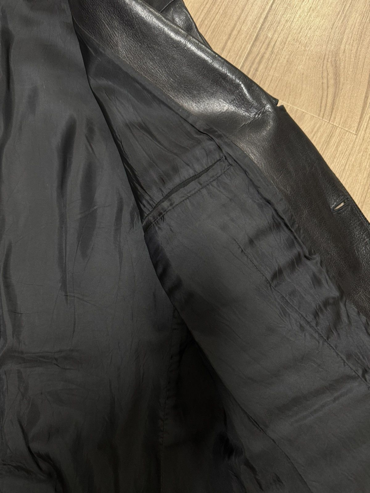 Jil Sander Jil Sander Leather Blazer (Raf Simons Era) Size US L / EU 52-54 / 3 - 9 Thumbnail