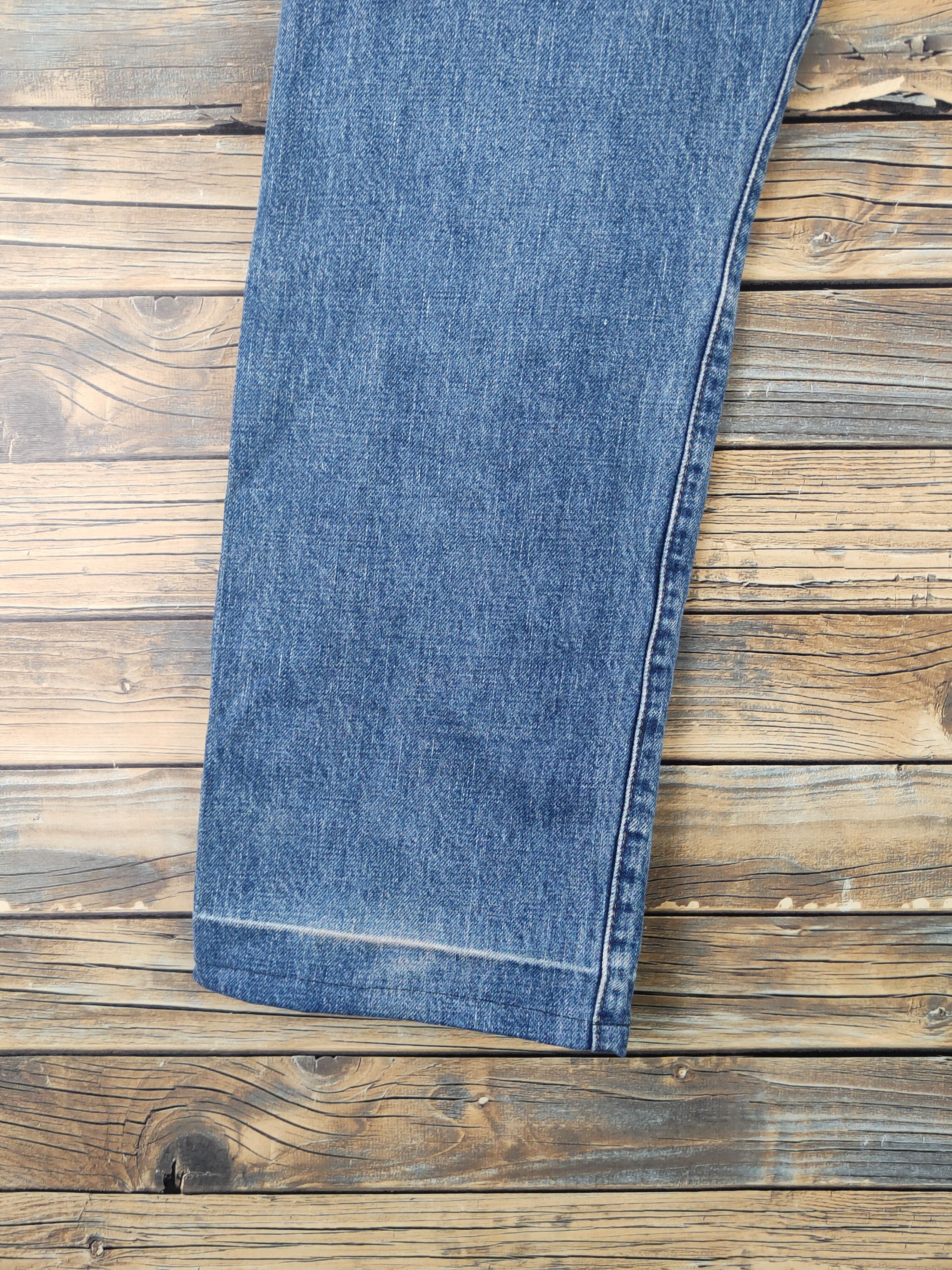 Levi's 502 Levi's big E Selvedge Ripped denim Jeans #W2261 Size US 30 / EU 46 - 9 Thumbnail