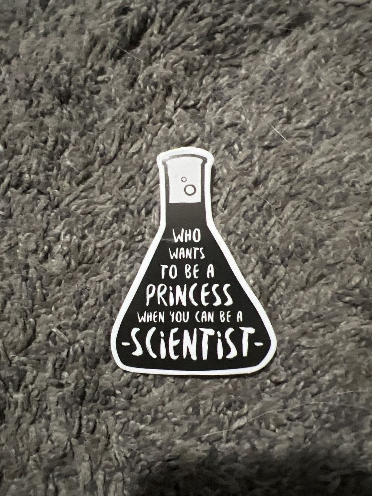 Hypebeast × Vintage Who Wants To Be A Princess When You Can Be A Scientist Stick Size ONE SIZE - 1 Thumbnail
