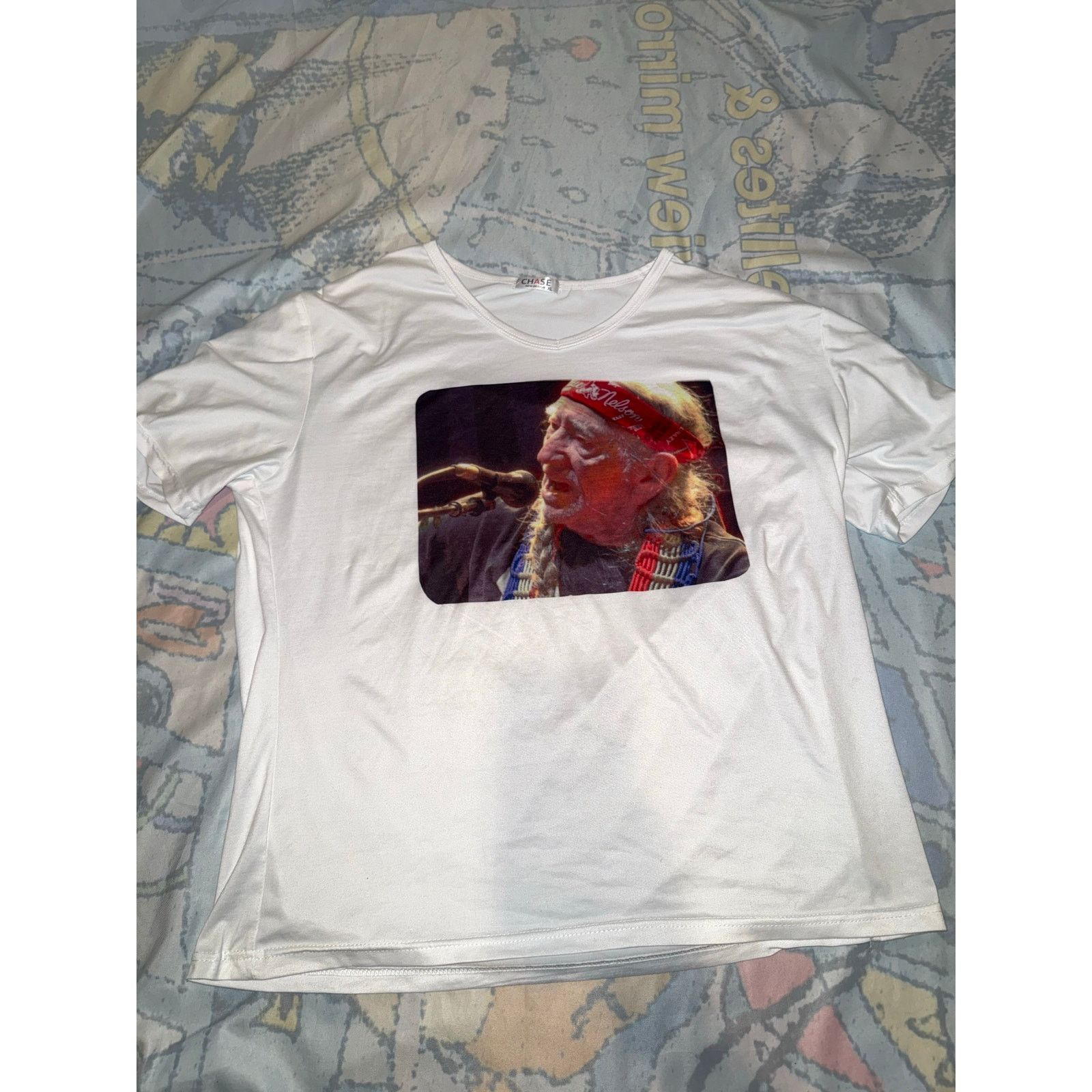 Other Willie Nelson V neck Size US XL / EU 56 / 4 - 1 Thumbnail