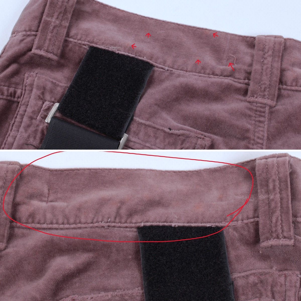 Designer × Dolce & Gabbana × Vintage DOLCE GABBANA Runway 2003 Vintage Velour Velvet Bondage Pant Size 28" / US 6 / IT 42 - 15 Thumbnail