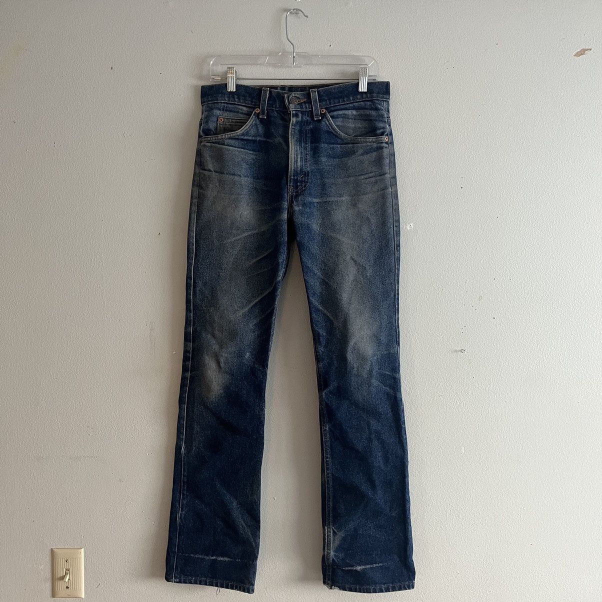 image of Levis Bootcut 517 Distressed Denim Pants, Men's (Size 31)