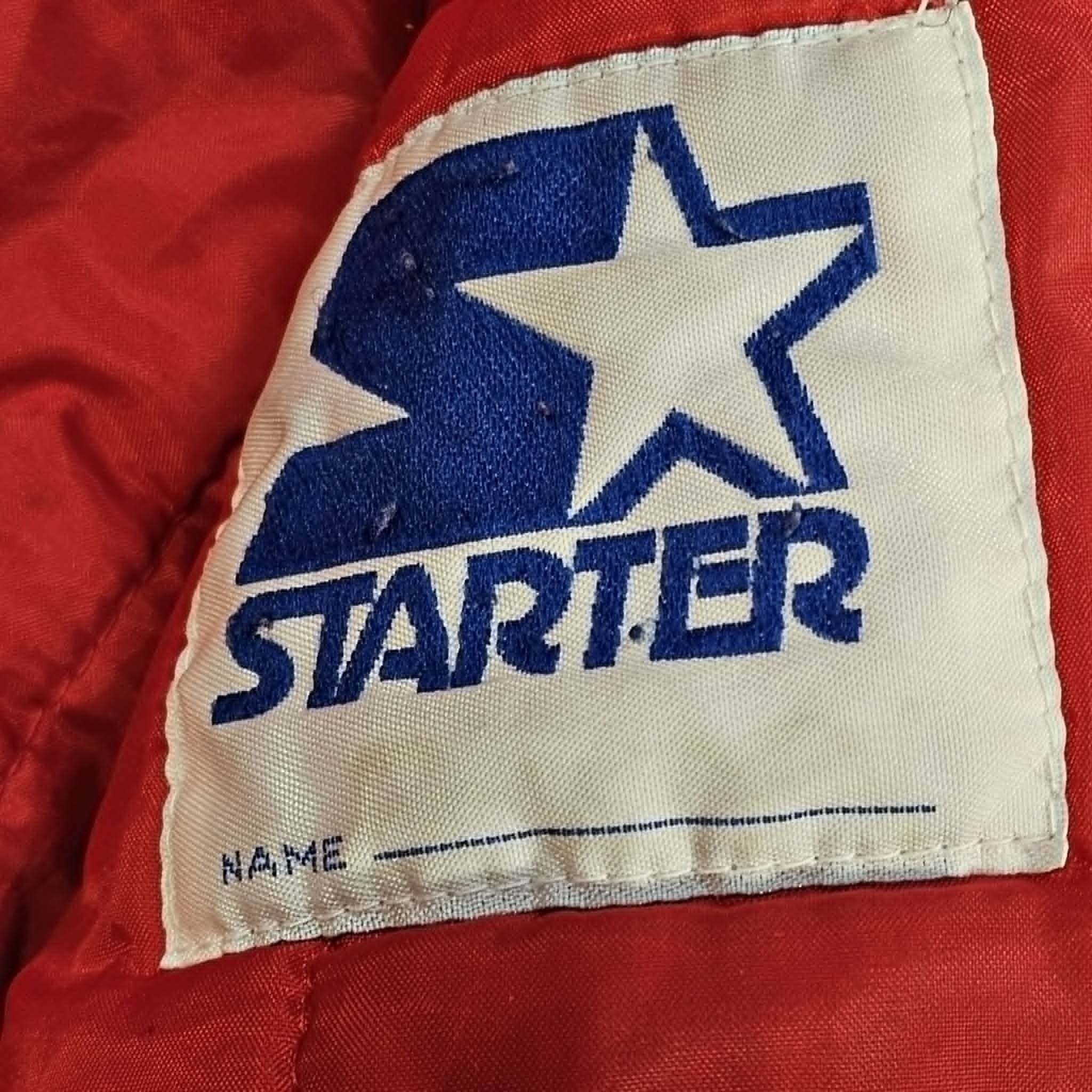 MLB New York Yankees Vintage 90s Starter Satin Bomber Jacket Size US XL / EU 56 / 4 - 8 Thumbnail