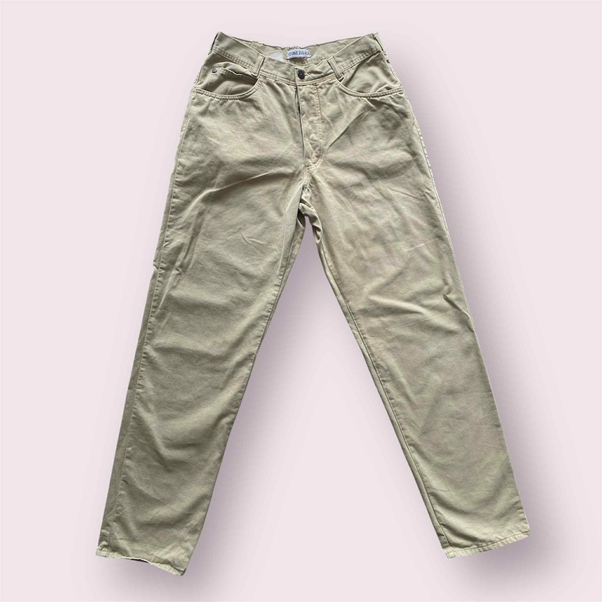 Stone Island RARE Vintage Stone Island Marina 1994 Beige Clean Pants Size US 32 / EU 48 - 1 Thumbnail