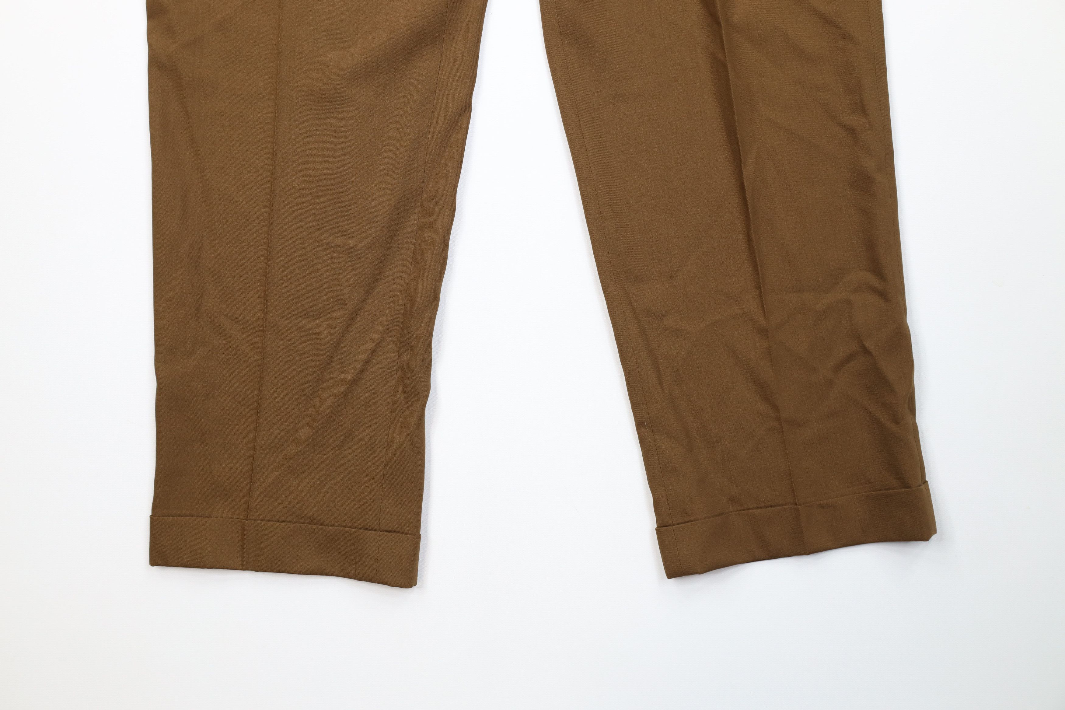 Vintage Vintage 90s Streetwear Super 100s Wool Wide Leg Chino Pants Size US 36 / EU 52 - 4 Thumbnail