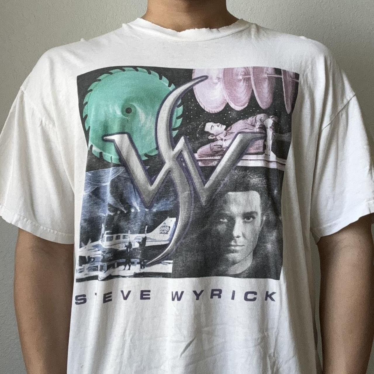 Vintage Vintage 2000s Steve Wyrick Illusionist Graphics White Tee Size US XL / EU 56 / 4 - 1 Thumbnail
