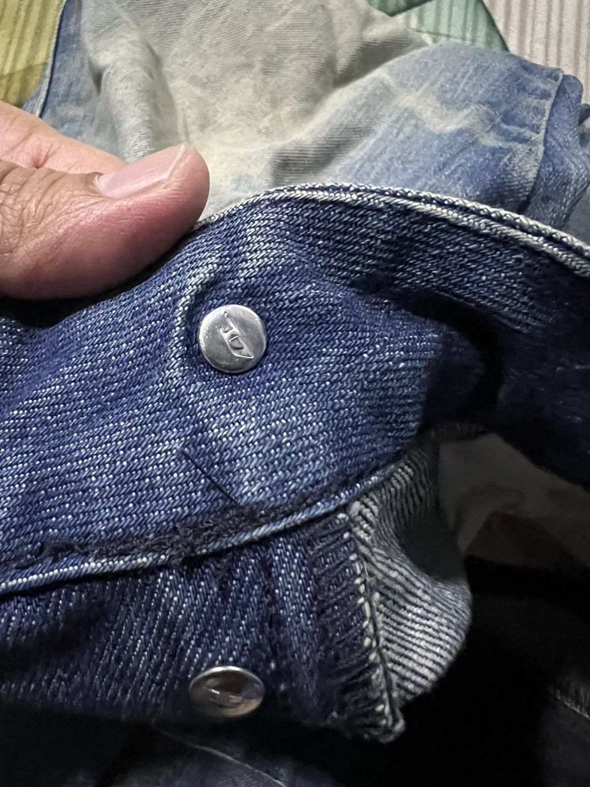 Diesel × If Six Was Nine × Le Grande Bleu (L.G.B.) 💥Baggy💥Diesel Industry Mud Wash Distress Jeans Size US 31 - 17 Thumbnail