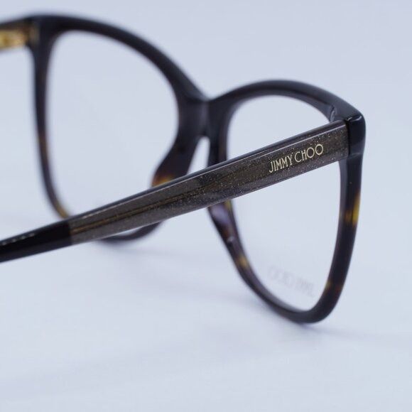 Jimmy Choo Jimmy Choo JC362 0086 00 Eyeglasses Havana 55mm Frame Size ONE SIZE - 5 Thumbnail