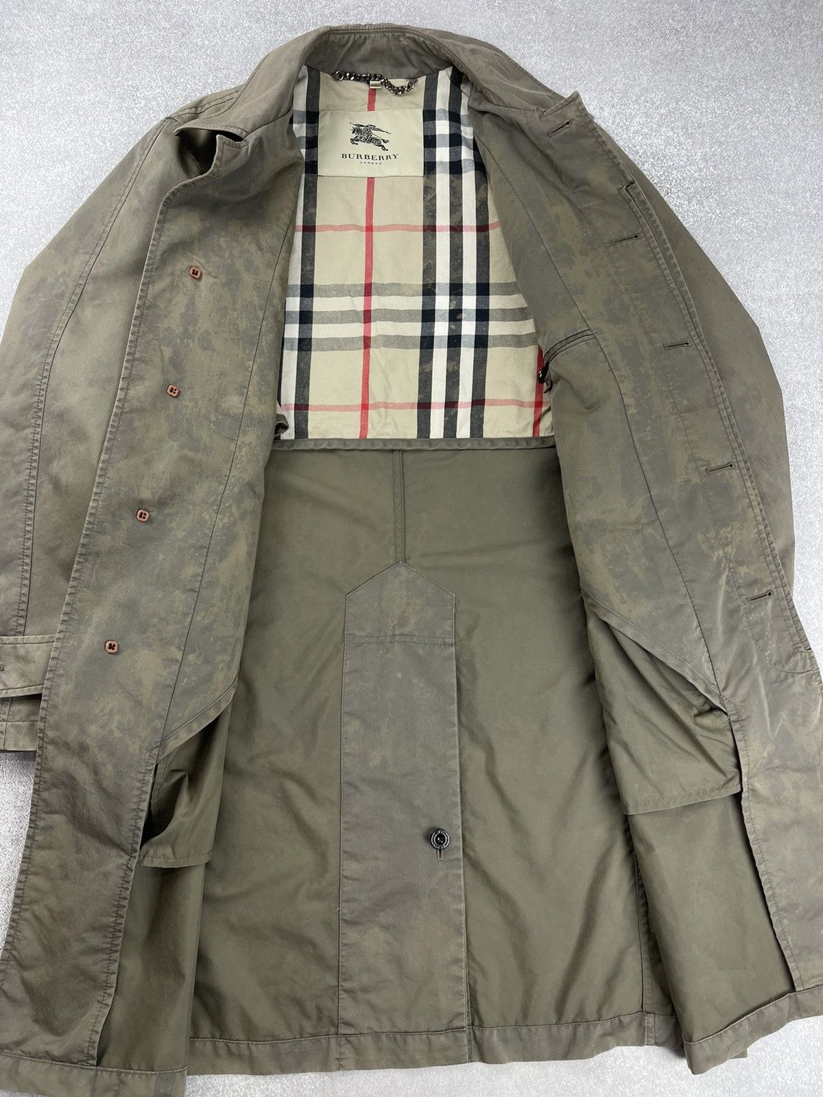 Burberry Burberry London Custom Tie Dye Trench Coat Jacket Size 46R Size US M / EU 48-50 / 2 - 10 Thumbnail