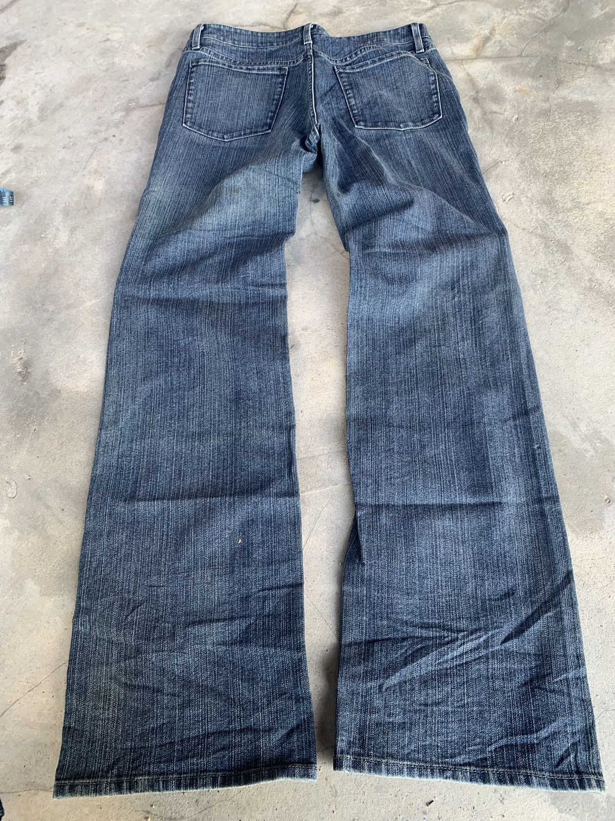 Japanese Brand Flare concept creative jeans. Size US 32 / EU 48 - 2 Thumbnail