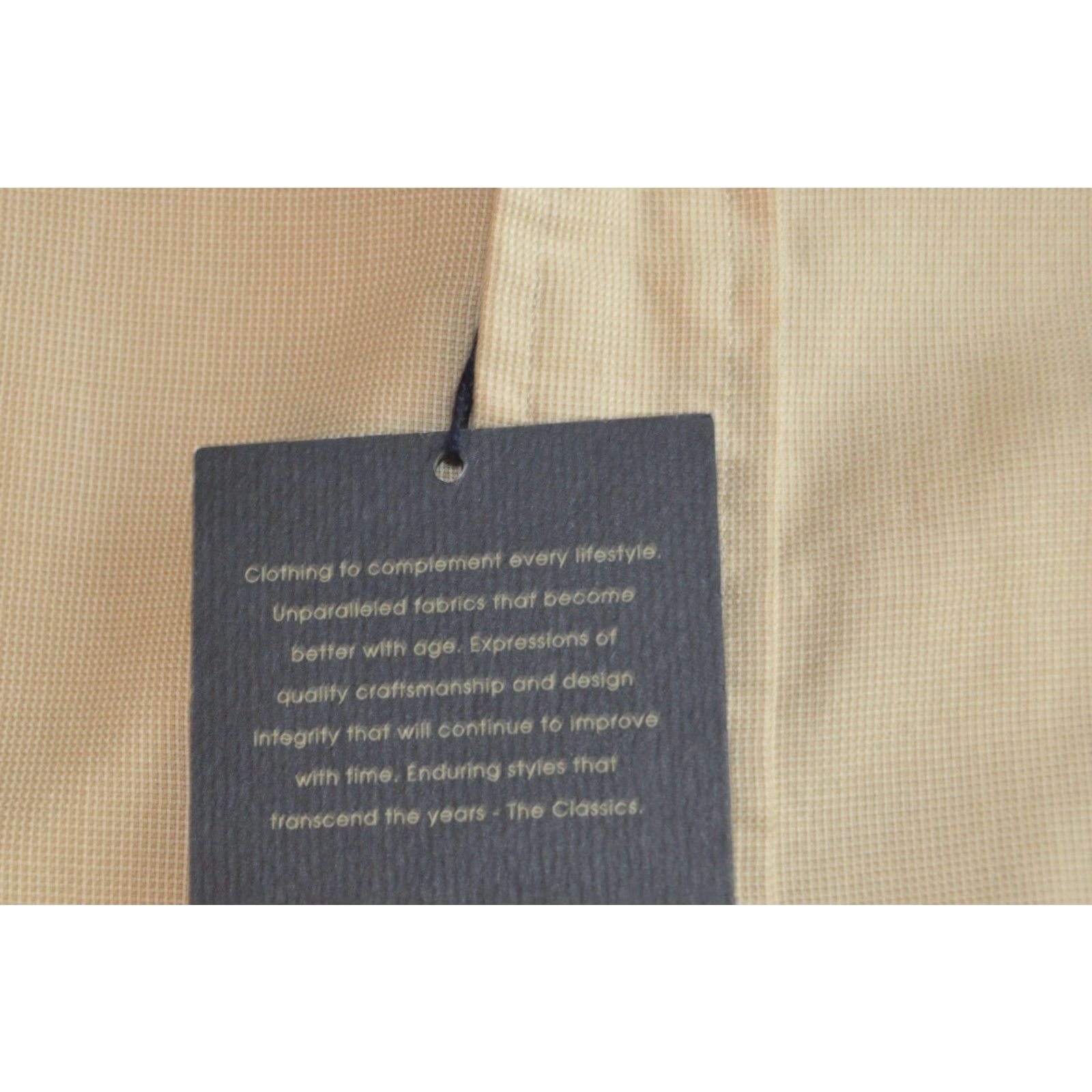 Cremieux Daniel Cremieux Collection Men's XL Button-Up Shirt Beige Cotton NWT Mustique Size US XL / EU 56 / 4 - 5 Thumbnail