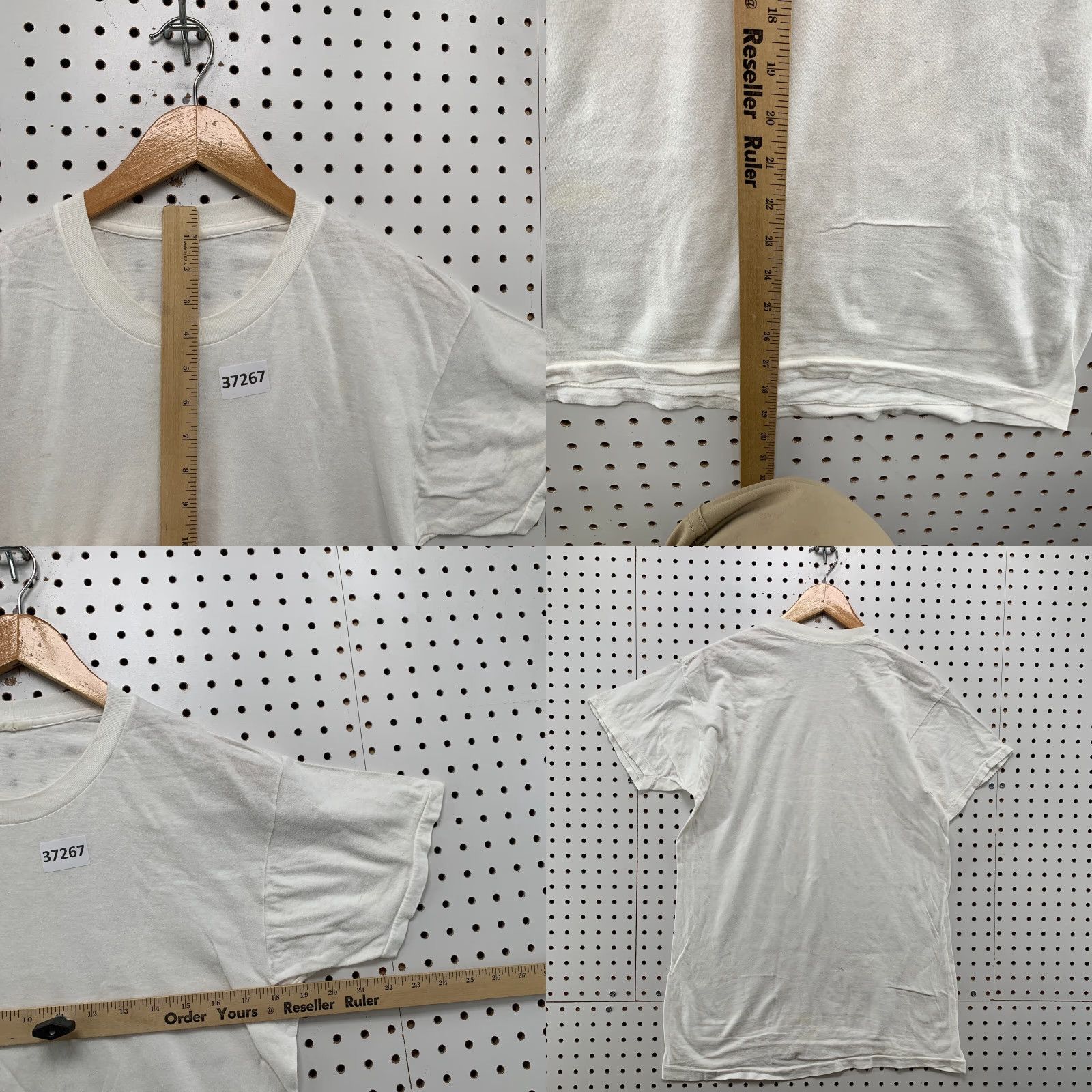 Jockey VINTAGE Jockey White T-Shirt Mens Medium Single Stitch Crew Neck 80s 90s USA Size US M / EU 48-50 / 2 - 8 Thumbnail
