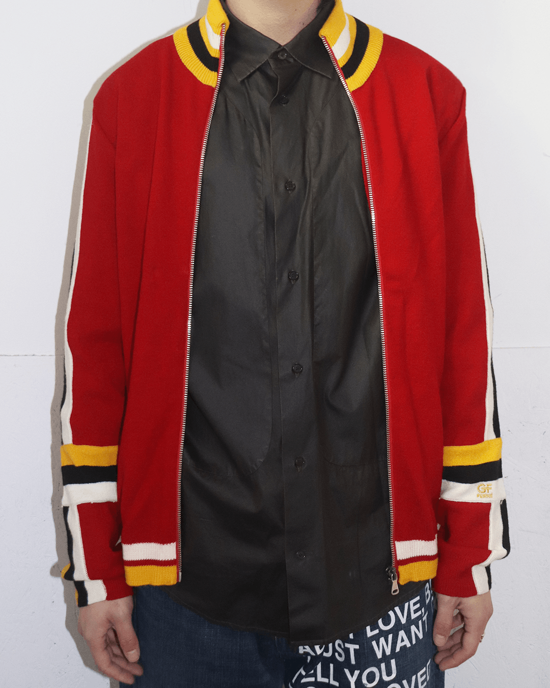 Gianfranco Ferre Gianfranco Ferré Color-Block Knit Zip Up Size US L / EU 52-54 / 3 - 3 Thumbnail