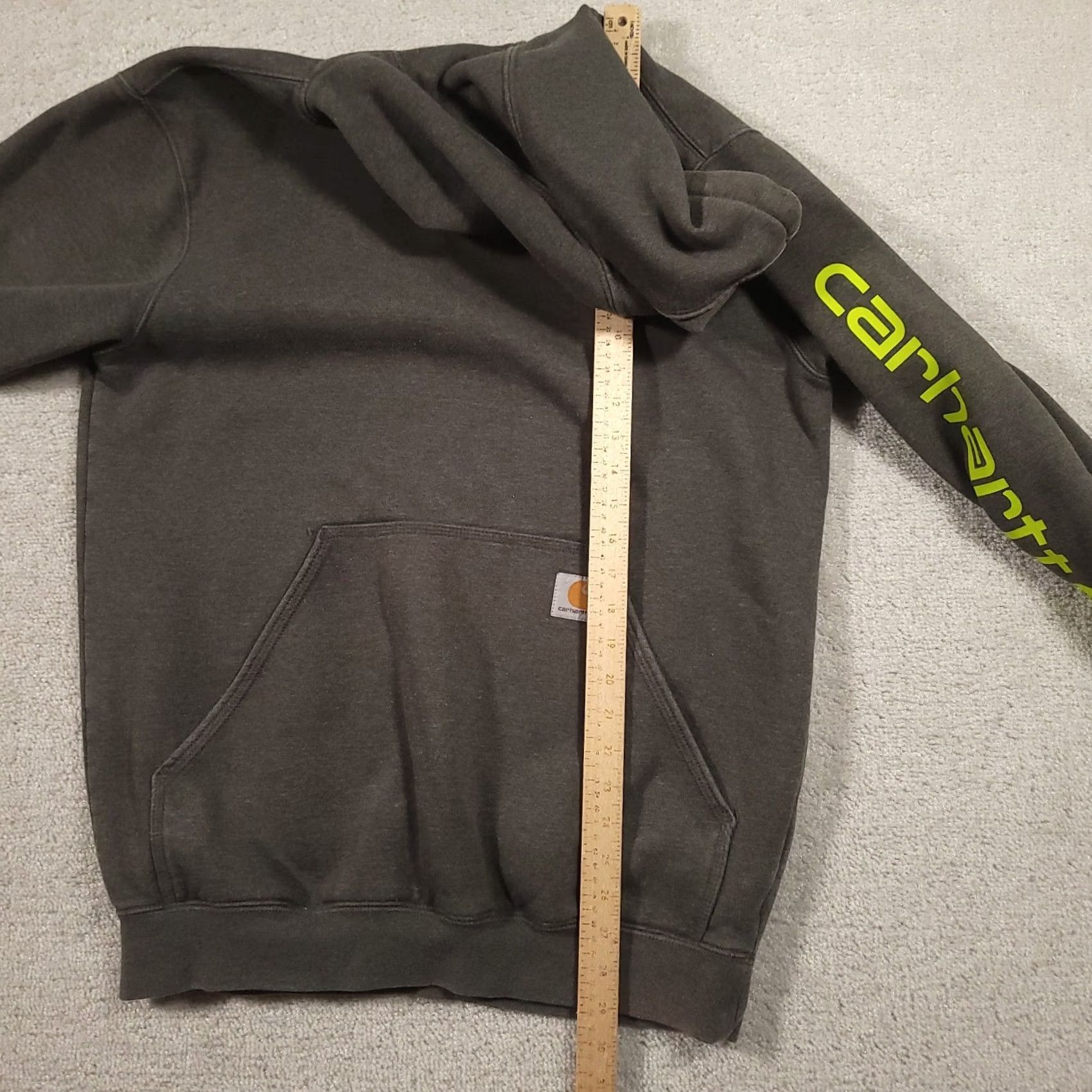 Carhartt Carhartt Hoodie Mens M Gray Logo Fleece Graphic Print Pullover Sweatshirt Workwear Size US M / EU 48-50 / 2 - 4 Thumbnail