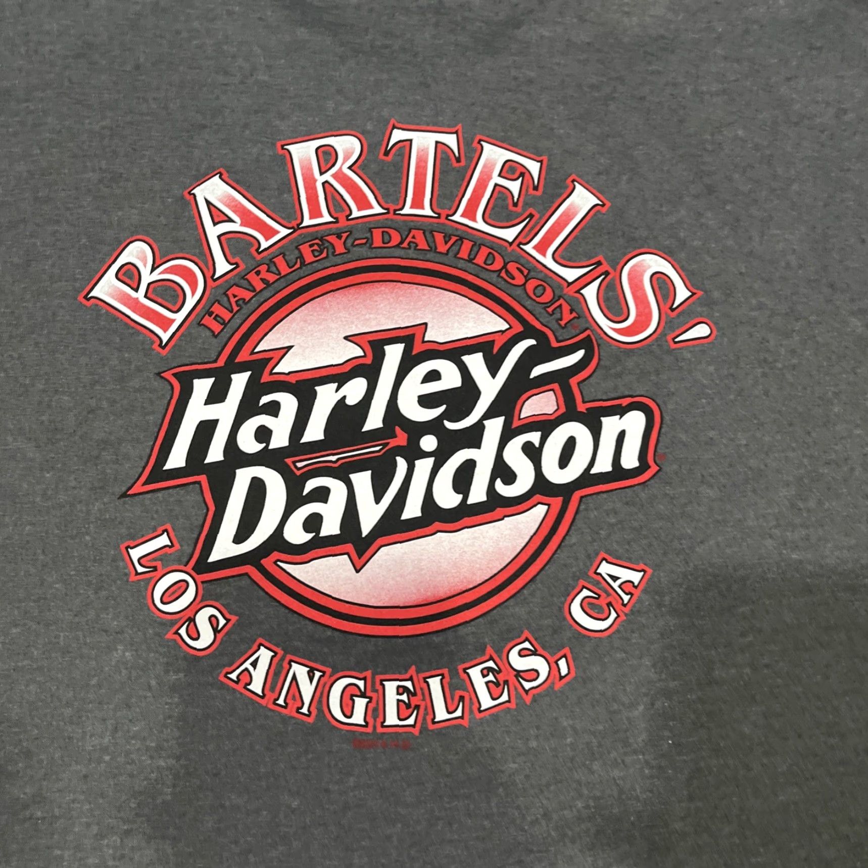 Harley Davidson VINTAGE Harley-Davidson T-Shirt Los Angeles La Ca Gray XL Mens Crew Neck Short Sleeve Cotton Logo USA Biker Motorcycle 2010s Size US XL / EU 56 / 4 - 8 Thumbnail