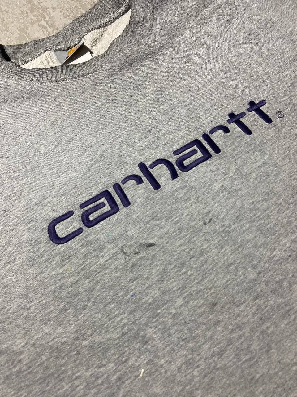 Carhartt × Vintage Carhartt Spellout Vintage Crewneck sweatshirt Y2K Size US L / EU 52-54 / 3 - 4 Thumbnail