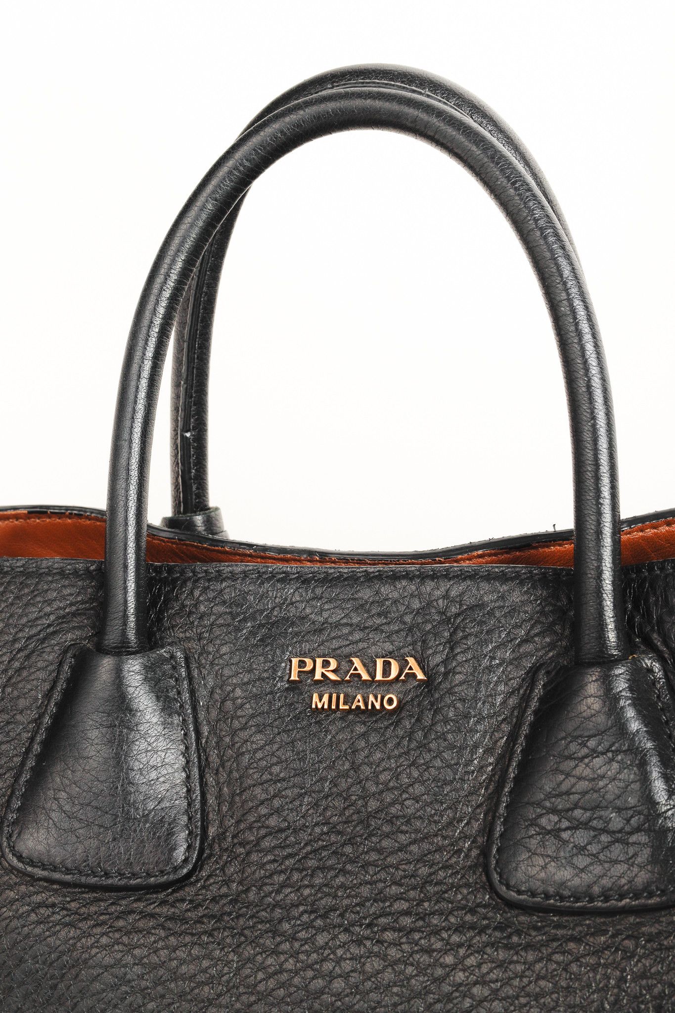 Prada Cervo Black Fringe Deerskin Leather Tote