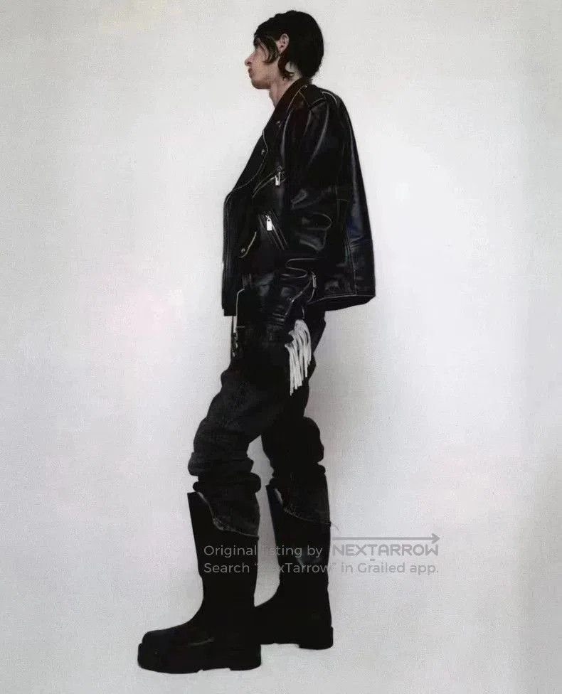 Enfants Riches Deprimes vintage black leather motorcycle jacket. Size US L / EU 52-54 / 3 - 7 Thumbnail