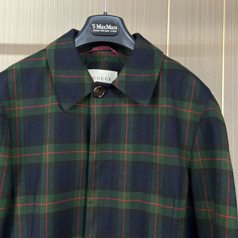 Gucci Gucci Embroidered rabbit plaid cashmere coat 2504-Nextarrow Size XL / US 12-14 / IT 48-50 - 3 Thumbnail