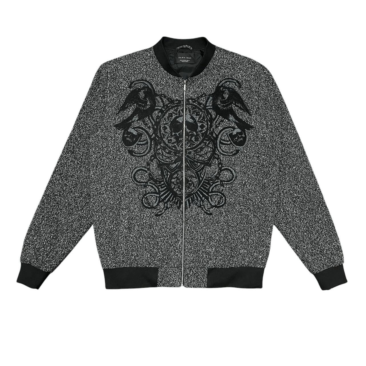 Zara Man Skulls Bomber Jacket